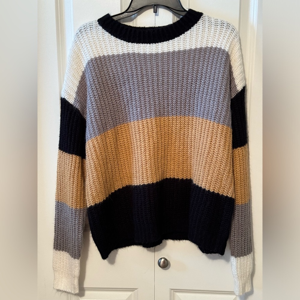 SHEIN Multi Color Block Sweater Ladies Med NWOT